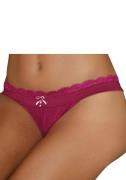 Lascana String Premium Dessous van delicate kant met fijne decoratieve...