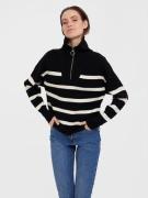 NU 20% KORTING: Vero Moda Schipperstrui VMSABA STRIPE LS HIGHNECK BLOU...