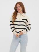 NU 20% KORTING: Vero Moda Schipperstrui VMSABA STRIPE LS HIGHNECK BLOU...