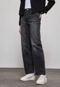 NU 20% KORTING: STREET ONE Loose fit jeans in zwarte wassing