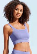 Lascana Crop-top - Seamless Top met ribstructuur