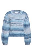 NU 20% KORTING: Rich & Royal Trui met ronde hals Fitted space dye pull...