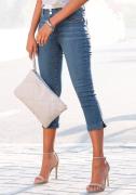 NU 20% KORTING: Lascana Capri jeans met versierde zakken, elastische 7...