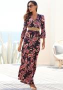 NU 20% KORTING: Vivance Maxi-jurk met alloverprint en 3/4-mouwen, zome...