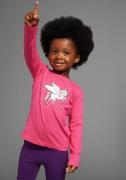 KIDSWORLD Shirt met lange mouwen Met leuke eenhoornprint Met glitterpr...