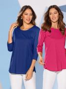 NU 20% KORTING: Classic Basics Lang shirt Dubbelpak Blouses (1-delig)