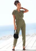 NU 20% KORTING: Lascana Jumpsuit met reverskraag en korte mouwen, eleg...