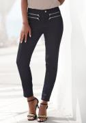 NU 20% KORTING: Vivance Jeggings met ritsdetails, elastische skinny je...