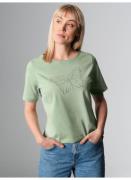 NU 20% KORTING: Trigema T-shirt TRIGEMA T-shirt met vlinder van strass...