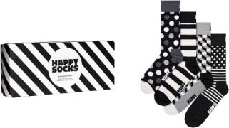 Happy Socks Sokken 4-Pack Classic Black & White Socks Gift Set (4 paar...