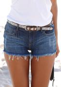 NU 20% KORTING: Buffalo Jeanshotpants met franjes aan de zoom, shorts ...