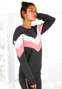 H.I.S Sweatshirt met contraststrepen aan de voorkant en mouwen, lounge...