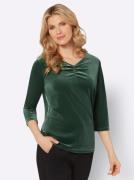 NU 20% KORTING: Classic Basics Shirt met 3/4 mouwen Fluwelen shirt (1-...