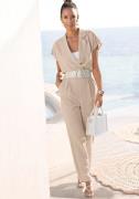 NU 20% KORTING: Lascana Jumpsuit met reverskraag en korte mouwen, eleg...