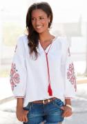 NU 20% KORTING: Lascana Blouse met lange mouwen met borduurwerk, dames...