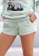 NU 20% KORTING: Buffalo Relaxshorts met logo-borduurwerk, loungepak