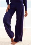 Lascana Tricotbroek -Loungehose met wijd been, loungewear