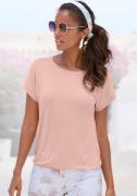 NU 20% KORTING: Vivance T-shirt met elastische zoomafwerking, van visc...