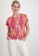 NU 20% KORTING: Monari Shirt met ronde hals met ikat-patroon