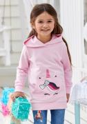 KIDSWORLD Hoodie Long sweatshirt with cute unicorn met grappige tas-pr...