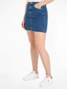 NU 20% KORTING: TOMMY Jeans rok MOM UH SKIRT AH4035 Webrok met logo-bo...