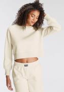 LSCN by LASCANA Sweatshirt met decoratieve stiksels, loungepak