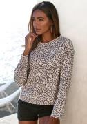 Lascana Sweatshirt / Shirt met lange mouwen in losse snit, loungeanzug