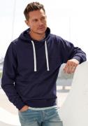 H.I.S Hoodie Langarm sweater met capuchon, van katoenmix