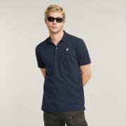 G-Star RAW Poloshirt Poloshirit Dunda slim Logo-embossing op de borst