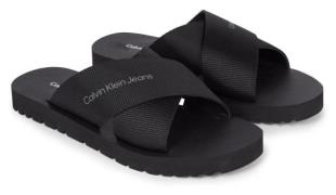 NU 20% KORTING: Calvin Klein Slippers CROSS SANDAL SLIPON RP IN BTW zo...