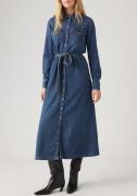 NU 20% KORTING: Levi's® Jeans jurk QUINNEY DENIM DRESS met een bindcei...