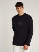 NU 20% KORTING: Calvin Klein Trui met ronde hals CHENILLE MONOLOGO SWE...