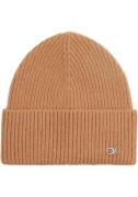 NU 20% KORTING: Calvin Klein Beanie CK METAL CHUNKY RIB BEANIE