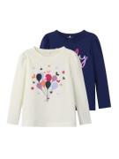 Name It Shirt met lange mouwen NMFLONNIA 2P LS TOP PB (set, 2-delig)