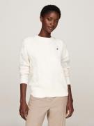 NU 20% KORTING: Tommy Hilfiger Gebreide trui SOFT WOOL CABLE C-NK