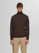 NU 20% KORTING: SELECTED HOMME Gebreide trui SLHBERG ROLL NECK NOOS