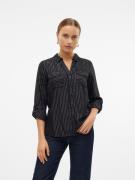 NU 20% KORTING: Vero Moda Overhemdblouse VMBUMPY LS GLITTER SHIRT WVN ...