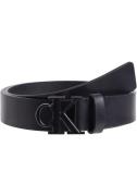 NU 20% KORTING: Calvin Klein Leren riem ROUND MONO PLAQUE LTHR BELT 35...