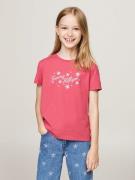 NU 20% KORTING: Tommy Hilfiger T-shirt TOMMY SCRIPT GLITTER TEE SS