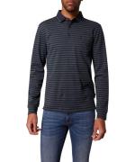 Pierre Cardin Poloshirt met lange mouwen in streepoptiek