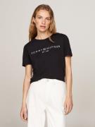 Tommy Hilfiger T-shirt REG CORP LOGO C-NK SS met een logo-opschrift