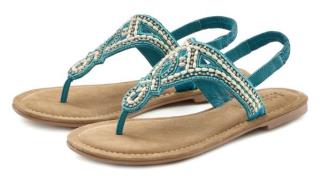 NU 20% KORTING: Lascana Teenslippers Sandaal, pantoletten bezet met pa...