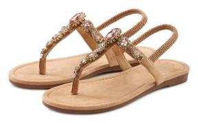 NU 20% KORTING: Lascana Teenslippers Sandaal, pantoletten met siersten...