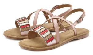 NU 20% KORTING: Lascana Sandalen Sandalette, zomerschoen van leer met ...