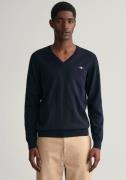 Gant Trui met V-hals CLASSIC COTTON V-NECK Premium brei jersey van zac...