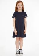 NU 20% KORTING: Tommy Hilfiger Jerseyjurk RUFFLE RIB KNIT DRESS Skater...