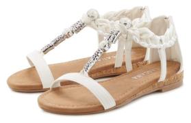 NU 20% KORTING: Lascana Sandalen Sandalette, zomerschoen met sieraande...