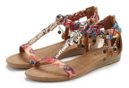 NU 20% KORTING: Lascana Sandalen Sandalette, zomerschoen met sierketti...