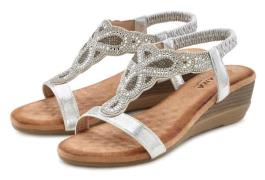 NU 20% KORTING: Lascana Sandalen Sandalette, zomerschoen met lichte sl...