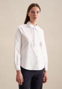 NU 20% KORTING: seidensticker Blouse met kraagstrik Zwarte roos Lange ...